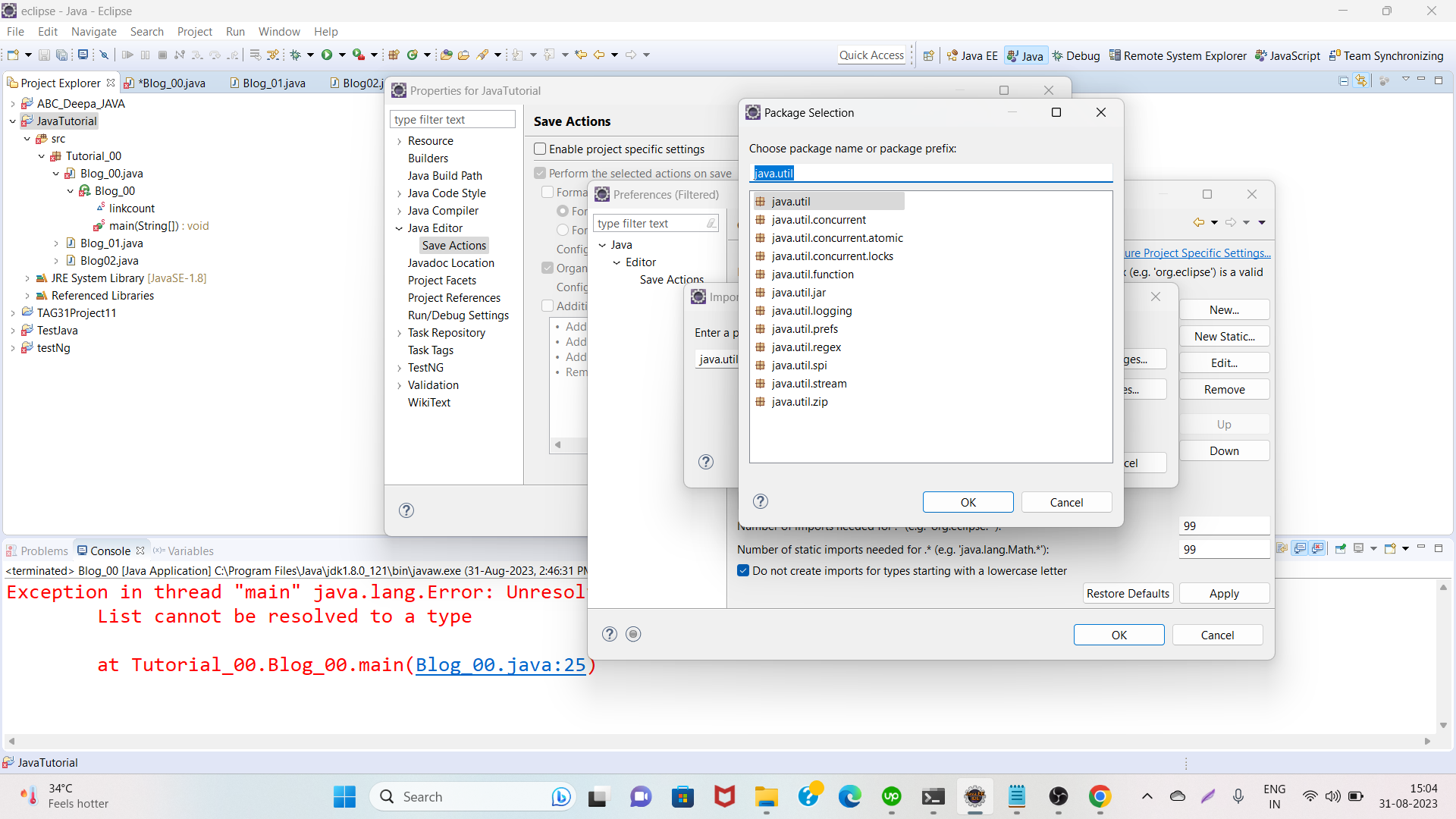 How to add (import) java.util.List; in eclipse | Code2night.com